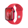 Apple Watch S9 GPS 41mm RED Alu Case w RED Sport Band - S/M